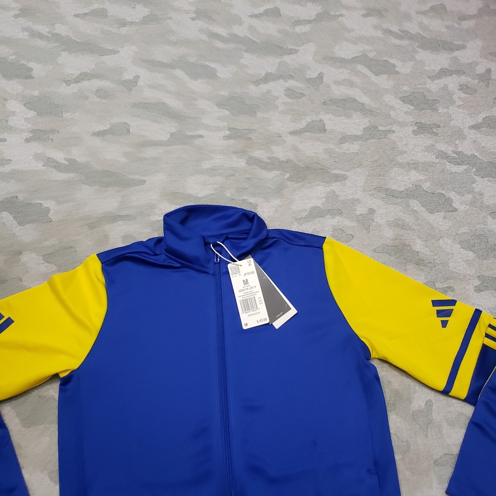 Adidas Windbreaker Track Jacket Youth 11-12Y Blue Full Zip Long‎ Sleeve - Picture 3 of 11